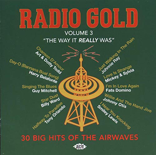 CD cover for "Radio Gold Volume 3" featuring a vintage radio tower image.