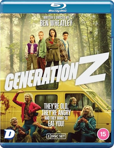 Blu-ray cover for horror film "Generation Z" with teens and zombies.
