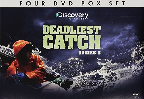 “Deadliest Catch” Season 6 DVD box set with stormy sea imagery.