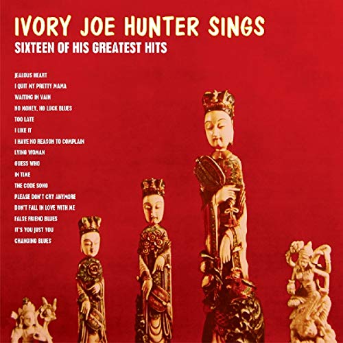 CD cover for Ivory Joe Hunter’s “Sixteen of His Greatest Hits” featuring statues.