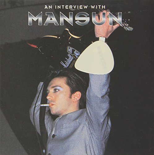 CD cover featuring Mansun singer with a microphone and cigarette.