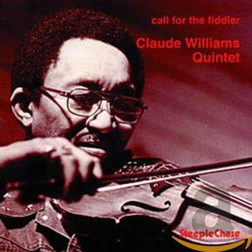 CD cover featuring Claude Williams with a violin, red background.