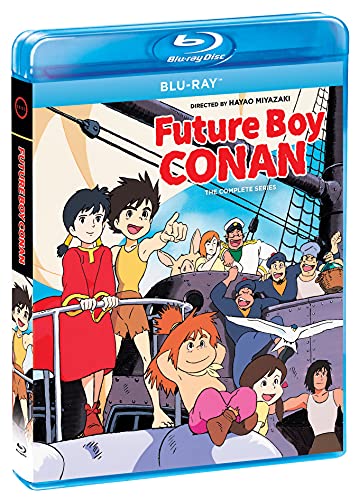 “Future Boy Conan” Blu-ray cover featuring anime characters on a ship.