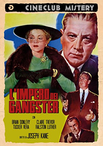 Vintage DVD cover for "Impero Dei Gangster" featuring two figures in shadow.