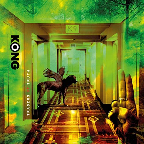 CD cover for Kong’s “Traders Of Truth” featuring a winged dog and hand.