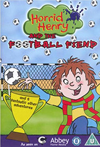 DVD cover featuring Horrid Henry holding a soccer ball next to a gold trophy.