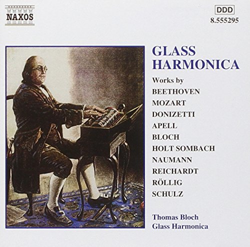 CD cover featuring a portrait of Beethoven and a glass harmonica instrument.