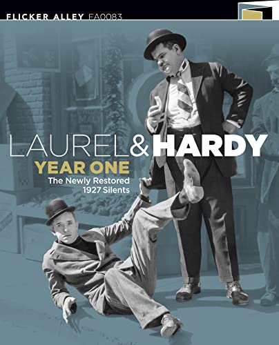 Laurel & Hardy Blu-ray cover featuring the comedy duo in vintage attire.