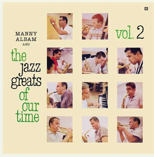 Album cover: "Manny Albam and The Jazz Greats" with nine black and white photos.