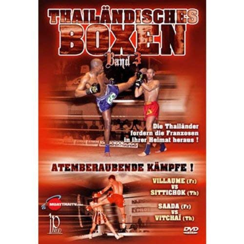 DVD cover for "Different Fighters - Thai Boxing Vol.3" featuring fighters.