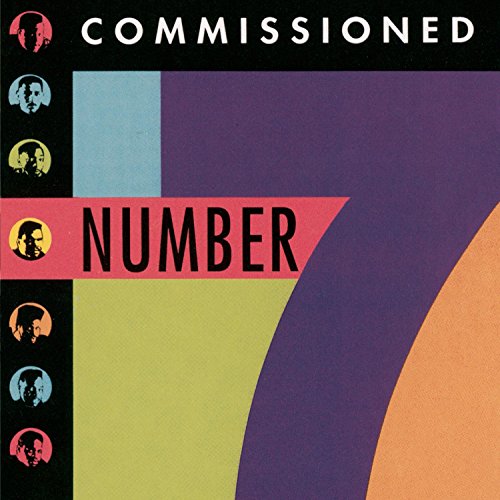 Commissioned - Number 7" CD cover with abstract geometric shapes and portraits.