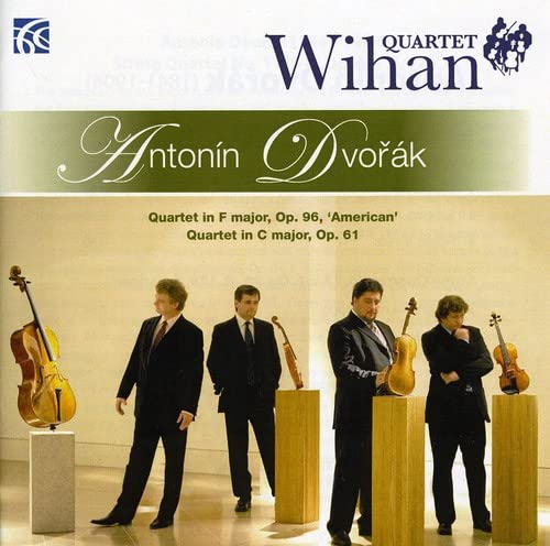 CD cover featuring the Wihan Quartet and composer Antonín Dvořák.