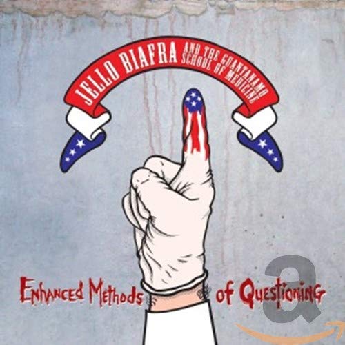 CD cover: hand with patriotic bandage, text "Jello Biafra and the Guantanamo School of Medicine".