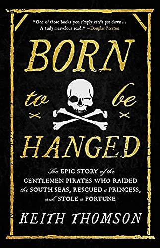 Book cover titled Born to Be Hanged with a skull and crossbones on black.
