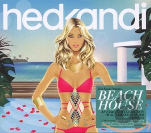 CD cover: blonde woman in pink bikini by a pool.