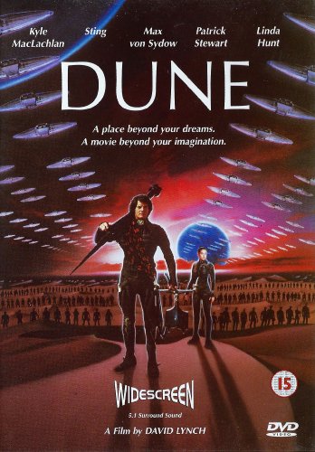 DVD cover for the 1984 science fiction film Dune, with cast names.