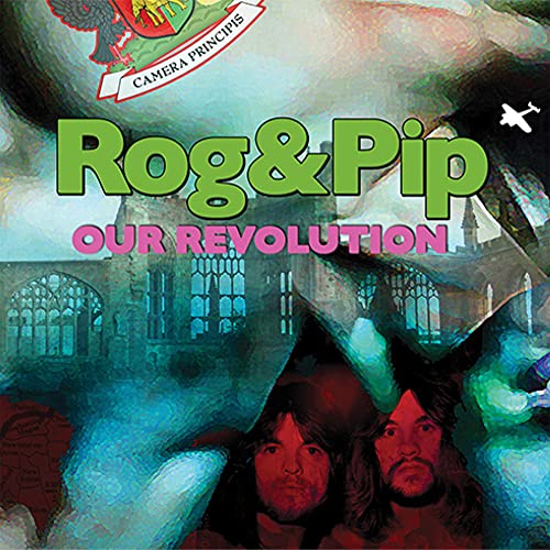 CD cover for Rog & Pip's "Our Revolution" featuring two men and a castle.