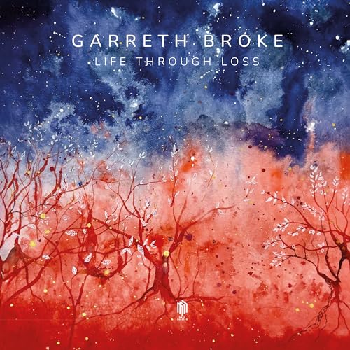 Album cover for Garreth Broke’s “Life Through Loss” with watercolor trees.