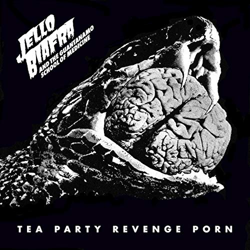 Black and white vinyl record cover with a distorted bird head image.