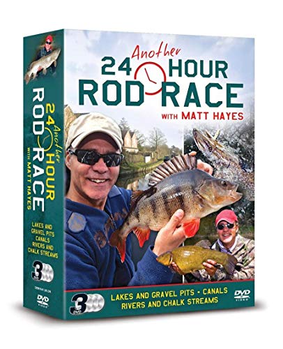DVD cover for "24 Hour Rod Race" featuring a fisherman with a perch.