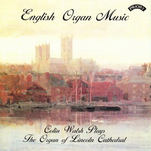 CD cover: painting of Lincoln Cathedral and waterfront scene.