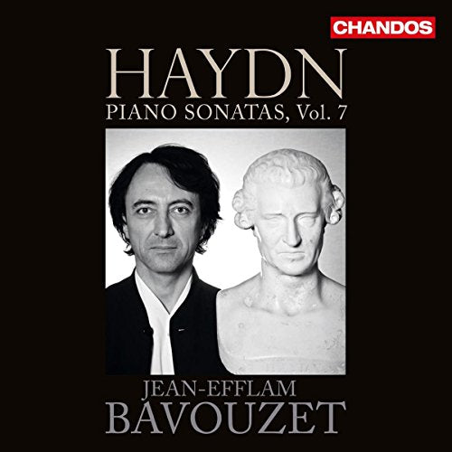 CD cover: pianist Jean-Efflam Bavouzet and a classical bust portrait.