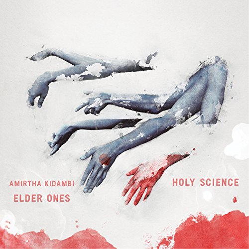 CD cover with watercolor-style illustrations of arms and hands, red splashes.