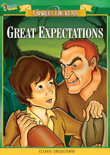 Animated DVD cover art depicting a young boy and an older man in a graveyard.