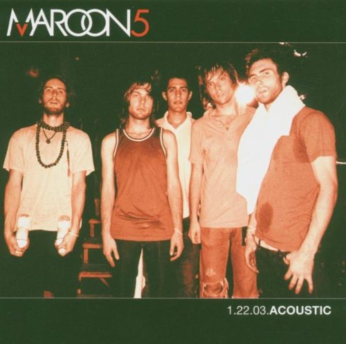 Maroon 5 band members posing on the cover of an acoustic CD.