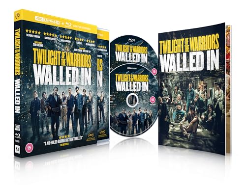 “Twilight of the Warriors: Walled In” Blu-ray case, disc, and cover art.
