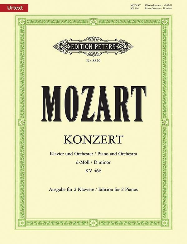 Piano Concerto No. 20 in D minor K466 (Edition for 2 Pianos) (Edition Peters)