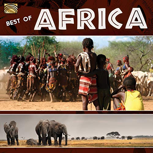 CD cover featuring African people, cattle, and elephants in a landscape.