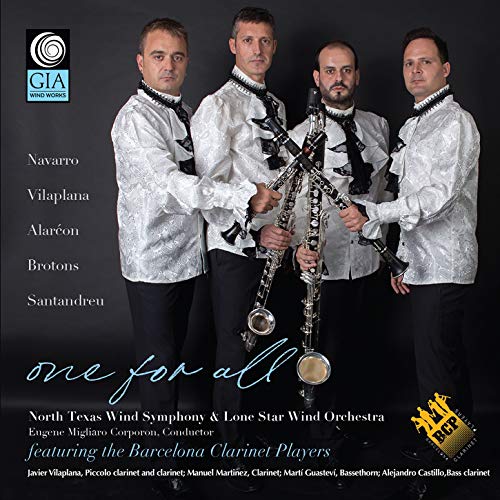 CD cover featuring four men holding various clarinet instruments.