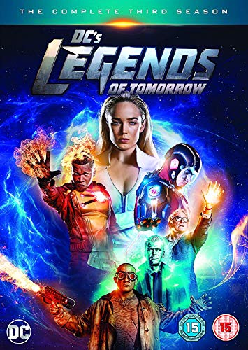 DC’s Legends of Tomorrow Season 3 DVD cover with cast members.