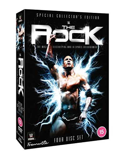 DVD cover featuring Dwayne āThe Rockā Johnson surrounded by electric energy.