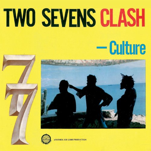 Album cover for Culture's Two Sevens Clash featuring three silhouettes against a seascape.