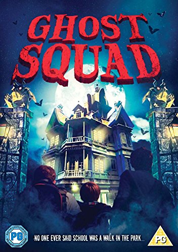 Ghost Squad" DVD cover featuring a haunted house, silhouetted children, and bats.