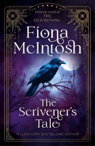 Book cover featuring a raven perched on a branch under a full moon.