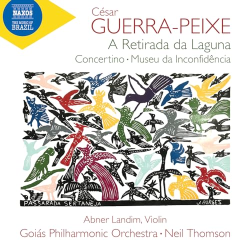 CD cover featuring colorful, stylized birds and musical notation.