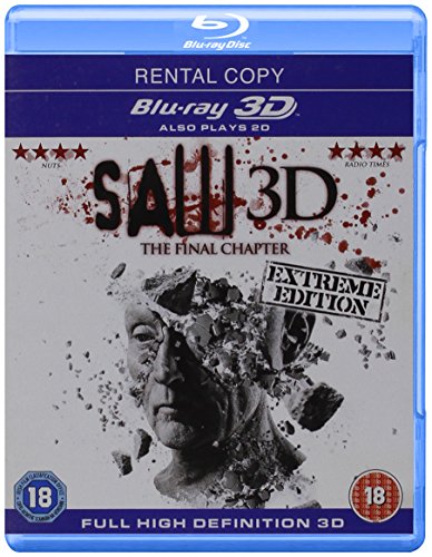 “Saw: The Final Chapter” Blu-ray cover with a fragmented portrait.