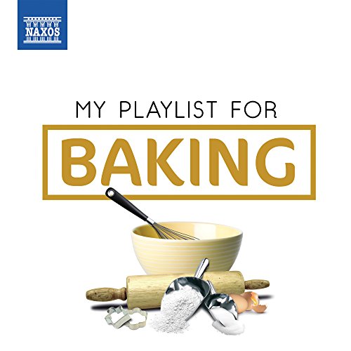 CD cover for “My Playlist For Baking” with baking tools.