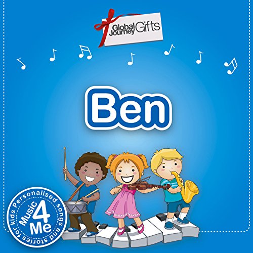 DVD cover with cartoon children playing musical instruments, personalized with "Ben".