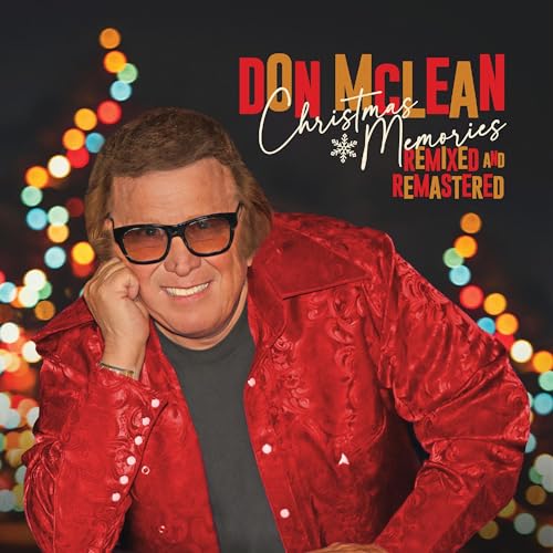 Don McLean album cover featuring the artist with holiday lights.