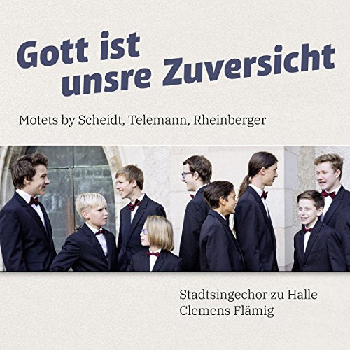 CD cover featuring a boys' choir in dark suits with red bows.