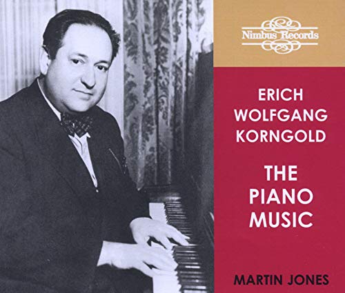 CD cover featuring pianist Martin Jones and composer Erich Wolfgang Korngold.