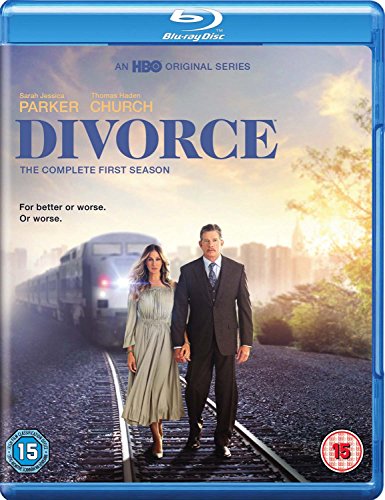 Divorce" Season 1 Blu-ray cover featuring Sarah Jessica Parker and Thomas Haden Church.