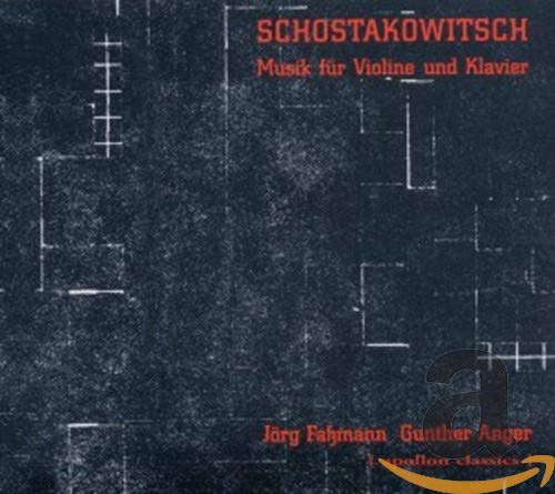 CD cover for Shostakowitsch violin and piano music by Fassmann/Anger.
