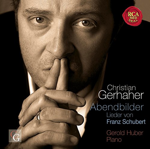 CD cover featuring a close-up portrait of Christian Gerhaher, a classical singer.