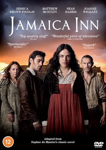 Jamaica Inn" DVD cover featuring four actors in period clothing.