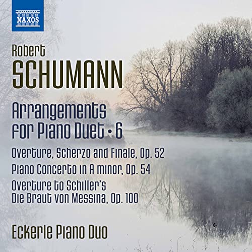CD cover for Schumann piano duet arrangements by Eckerle Piano Duo.